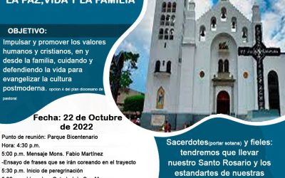 Peregrinacion PEREGRINACION DE LA VICARIA SAN MARCOS A FAVOR DE LA PAZ VIDA Y LA FAMILIA