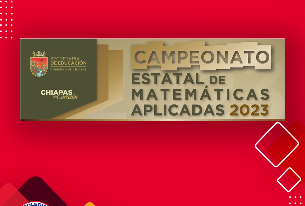 1er. LUGAR EN EL CAMPEONATO ESTATAL DE MATEMÁTICAS APLICADAS 2023, EN SU ETAPA DE ZONA ESCOLAR.