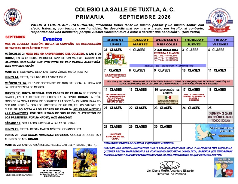 AGENDA SEP PRIMARIA