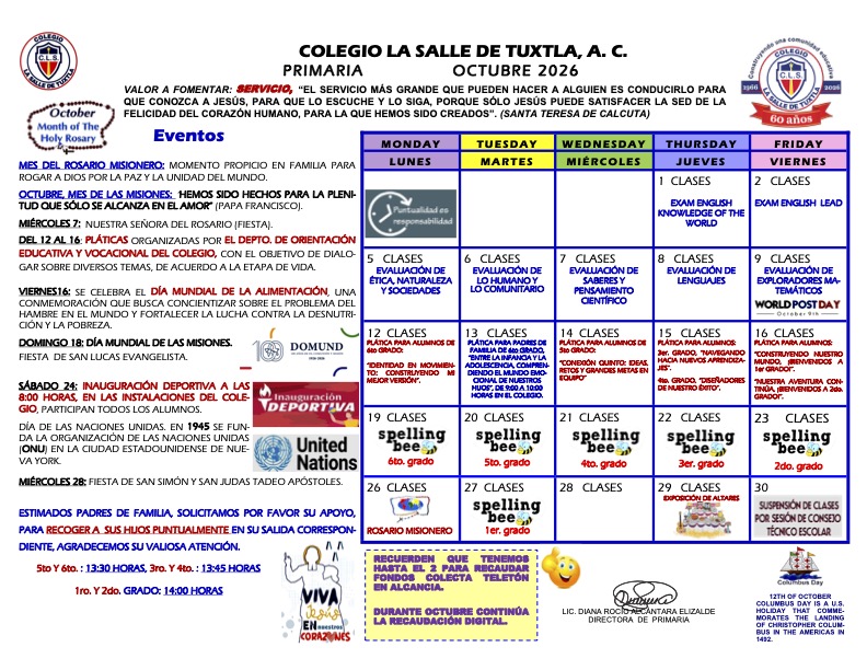 AGENDA OCT PRIM